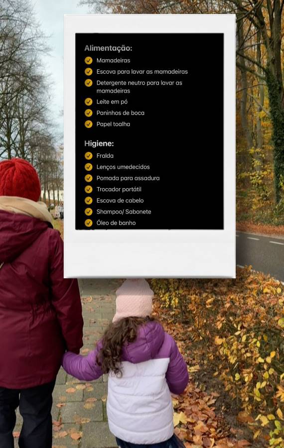 dicas para viajar com criancas: lista não pode faltar